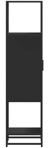 vidaXL Highboard Schwarz 35,5x35x139 cm Holzwerkstoff und Metall 849034 Bild 5