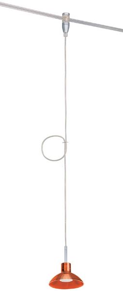 973.73 Paulmann Wire Systems HighWire Mono Spot Sarrasani 50W GZ10 Chrom matt/Orange transparent 230V 7681
