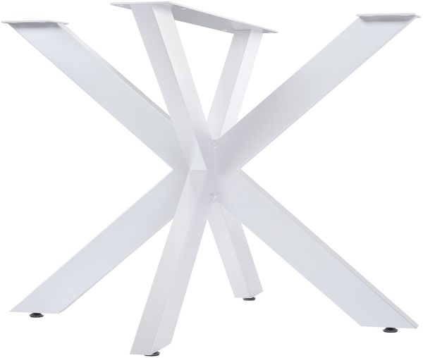 CLP Tischbeine Hardwick aus Stahl in Sternform Höhe 71 cm,weiß 100x100x71 cm