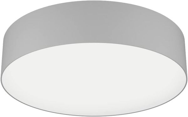 Eglo 900442 Deckenleuchte ROMAO-Z Textil Leinen, Kunststoff grau, weiss LED 35W 2700-6500K H:15cm Ø57cm dimmbar mit Connect-Z Funktion