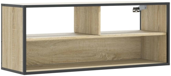 vidaXL TV-Schrank Sonoma-Eiche 100x31x39,5 cm Holzwerkstoff und Metall 848935