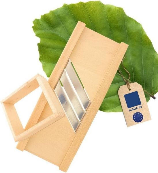 Hofmeister Gemüsehobel Profi-Krauthobel Buchenholz 60 cm Edelstahlklingen, Buchenholz