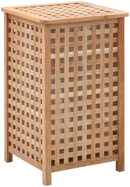 vidaXL Wäschekorb 39x39x65 cm Massivholz Walnussholz 247603