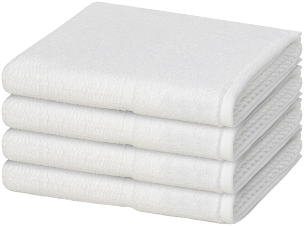 Möve for frottana Pearl 4 tlg. Frottier-Set - 4 X Handtuch (50 X 100cm) - 500 g/m² - Snow