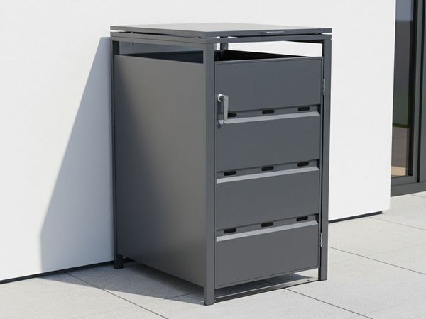 StarLine 1er Mülltonnenbox Stabilo 240 l Anthrazit