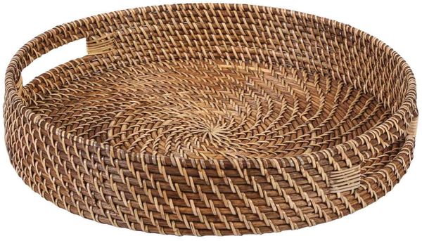 Rattan Tablett Bea rund L