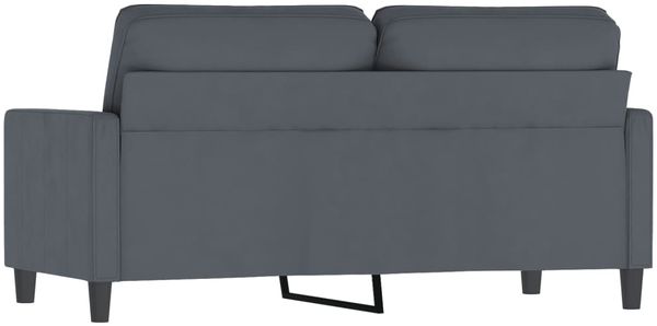 vidaXL 2-Sitzer-Sofa Dunkelgrau 140 cm Samt 359200 Bild 5