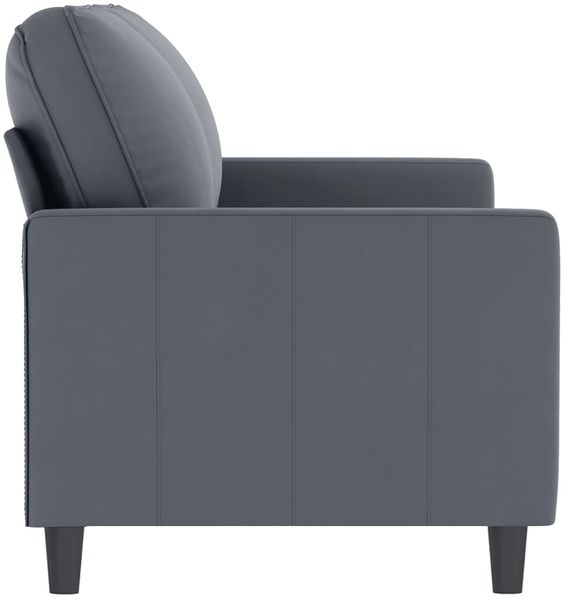 vidaXL 2-Sitzer-Sofa Dunkelgrau 140 cm Samt 359200 Bild 4