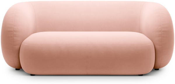 Micadoni Sofa Kate 2-Sitzer Samt Rosa