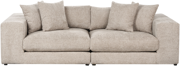 3-Sitzer Sofa taupe mit Kissen GLORVIKA II
