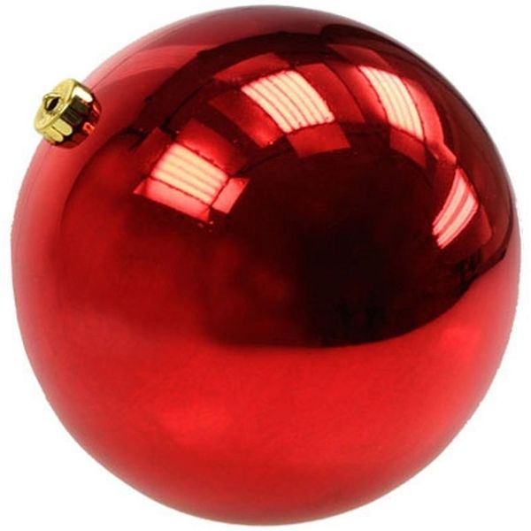 Viana Weihnachtsbaumkugel XXL Weihnachtskugel Rot 20cm Kunststoff wetterfest