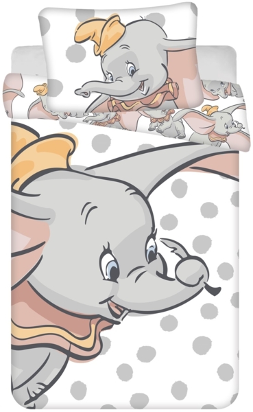 Disney Baby Bettwäsche Disney Dumbo 100x135 cm 100% Baumwolle