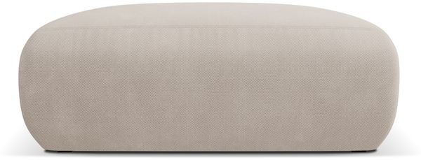 Micadoni Hocker Molino Large Strukturierter Stoff Beige