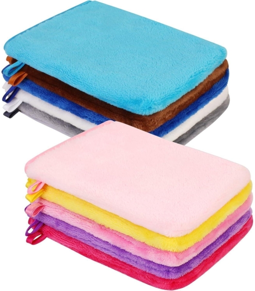 PHOGARY 10 Mikrofaser Waschhandschuhe 21x15cm in 10 Farben