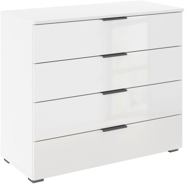 OTTO home Schubkastenkommode Sideboard Schubladenkommode AGORDO mit Dekor- oder Hochglanzfront (in zwei Griff-Farben, Breite 80 cm), vier große und geräumige Schubladen mit viel Stauraum MADE IN GERMANY