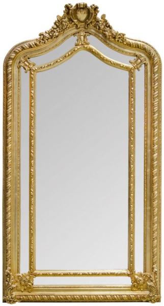 Casa Padrino Barockstil Wandspiegel Gold 108 x H. 200 cm - Edel & Prunkvoll