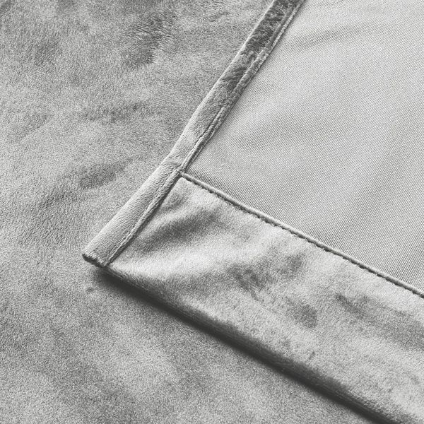 Stoffschmiede Gardine, Velour, Verdunkler, Kräuselband, verdunkelnd