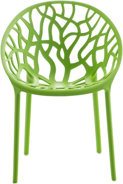 CLP 2er Set Gartenstühle Hope mit Lehne stapelbar wetterfest UV-beständig bis 150 kg,grün Bild 4