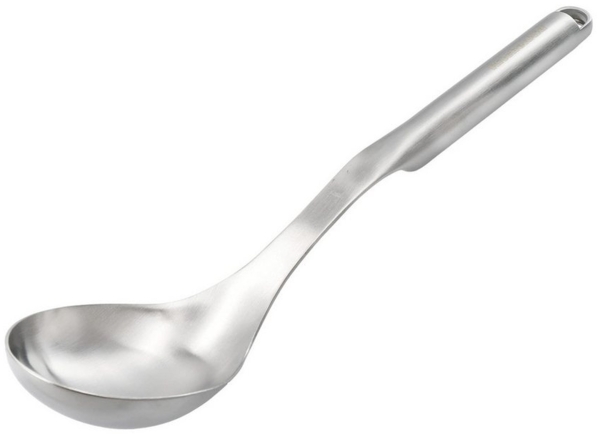 KitchenAid Kochlöffel KMG003OHSS, Großer Edelstahl Servierlöffel, hitzebeständig und rostfrei