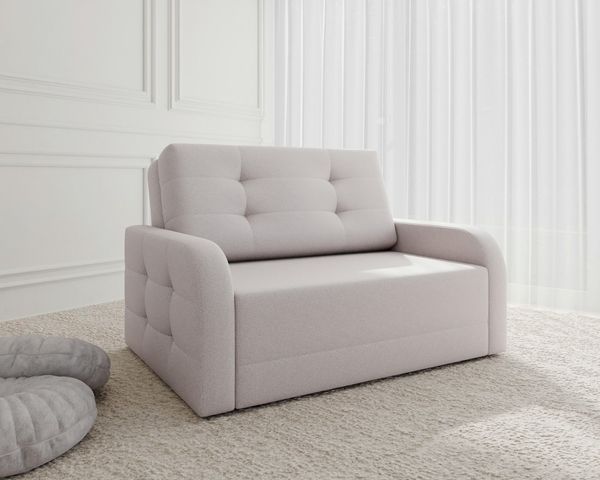 MOEBLO Kindersofa PORTO 120, Schlafsessel Sofa Sessel Jugendsofa Schlafsofa 2-Sitzer Gästebett, mit Schlaffunktion und Bettkasten