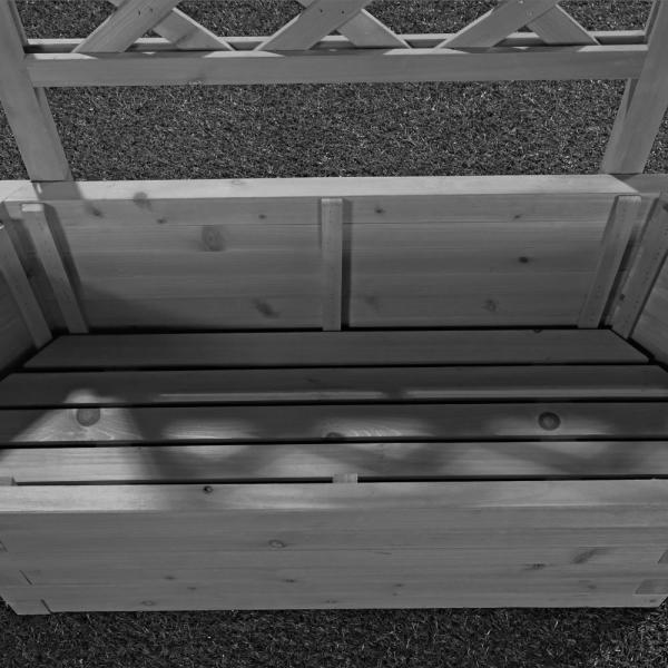 Rankgitter Spalier Rosenbogen Rankhilfe Holz Rankkasten Rosengitter Pflanzkasten Blumenständer Pflanzkasten Blumenkübel Kübel - Weiß Bild 3