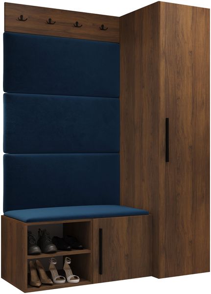 Garderoben-Set Mapreni II (Farbe: Nuss Warmia, Manila 26)