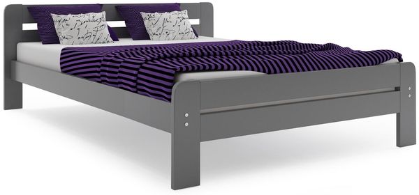 BMS Jugendbett Dallas Graphit mit Matratze 140x200 cm