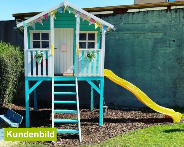 Stelzenhaus Tom / Toby mit Rutsche gelb