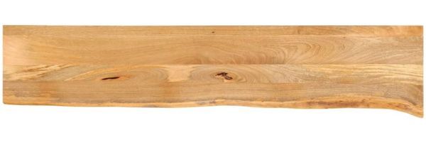 vidaXL Tischplatte mit Baumkante 160x40x3,8 cm Massivholz Mango 370496
