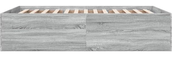 vidaXL Bettgestell Grau Sonoma 140x200 cm Holzwerkstoff 3280928 Bild 3