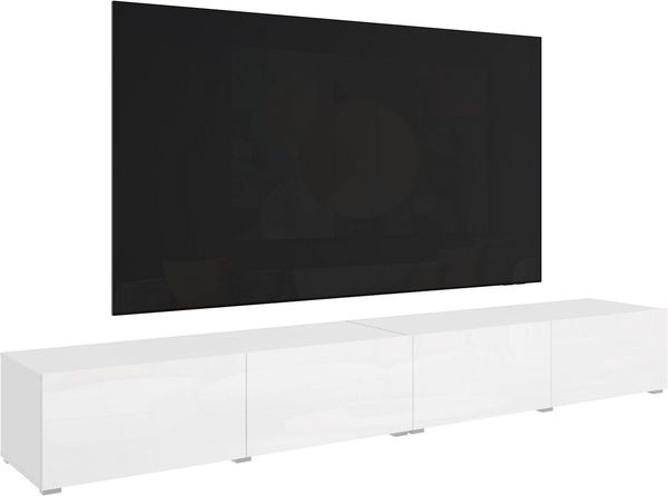 OTTO home Lowboard Denver Erlebe die Weltmeisterschaft im XXL-Format, Elegantes TV-Möbel 300 cm, speziell für bis zu 98-Zoll Fernseher