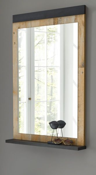 Garderobenspiegel Stove in Used Wood hell 66 x 95 cm