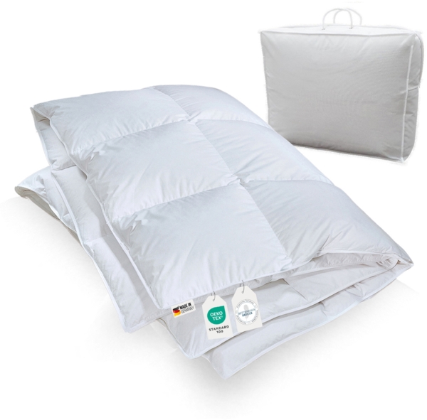 Daunendecke 100% sibirische Daunen Bettdecke Daunenbett 135x200 900g