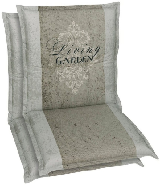 GO-DE Sesselauflage, (Set, 2 St), 100 x 50 cm, nieder