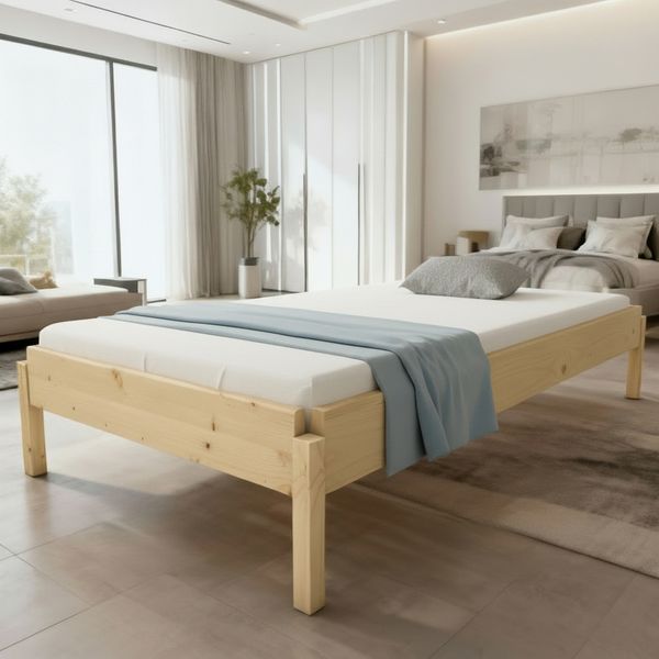 Stapelbett "Horst" 90 x 220 cm 34 cm Zirbe Holzbett Gästebett Massivholzbett