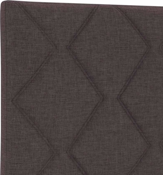 vidaXL Bettgestell mit Kopfteil Dunkelbraun 140 x 190 cm Stoff 3344805 Bild 9