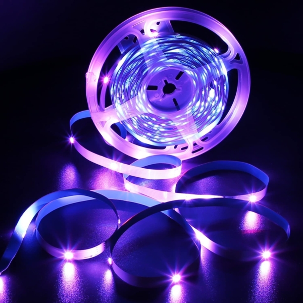 ZMH RGB LED Strip 20m: 16 Mio Selbstklebend Streifen APP Steuerung Bluetooth Licht Bänder mit Fernbedienung Dimmbar Lichtleiste TV Hintergrundbeleuchtung Musik Sync für Party Valentinstag Deko Bild 8