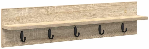 vidaXL Wandmontierter Kleiderständer Sonoma-Eiche 80 x 10.5 x 18 cm 874397