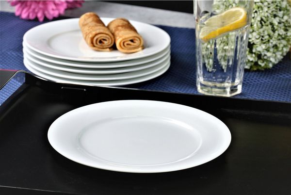 Retsch Arzberg Frühstücksteller HEIKE WEISS, Dessert- & Kuchenteller 21 cm, Set 6-tlg, Porzellan, (6 St), perfekt für Frühstück, Kaffee, Abendessen, spülmaschinenfest