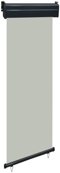 vidaXL Balkon-Seitenmarkise 65x250 cm Grau 48404