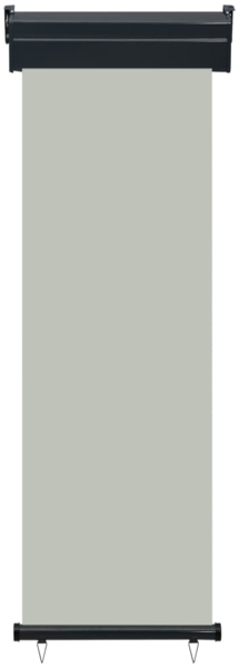 vidaXL Balkon-Seitenmarkise 65x250 cm Grau 48404