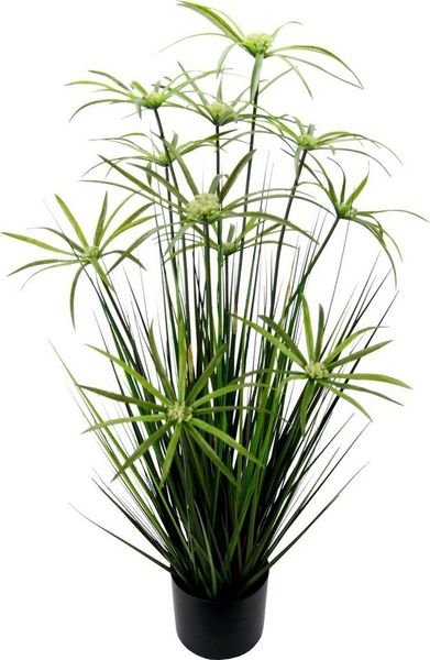 Kunstpflanze Zyperngras im Topf, I.GE.A, Höhe 90 cm