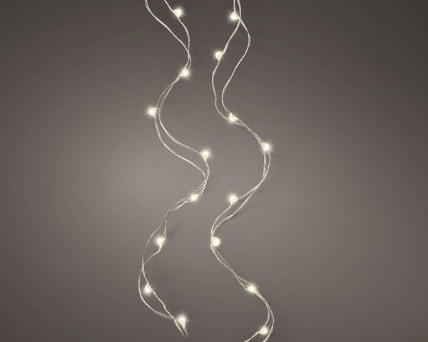 Kaemingk Micro LED Strangbeleuchtung Lichterkette mit 60 Lichter warmweiß