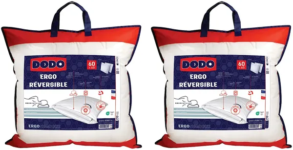 DODO - COEUR ADAPT Kopfkissen Stoff Weiß - B 60 cm x H 15 cm x L 60 cm