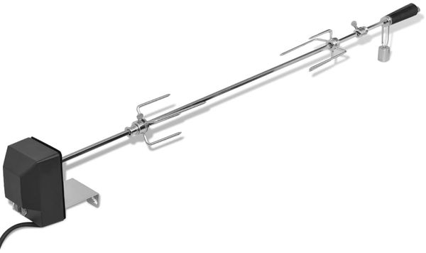 vidaXL Grillspieß mit Motor Stahl 1000 mm 42249