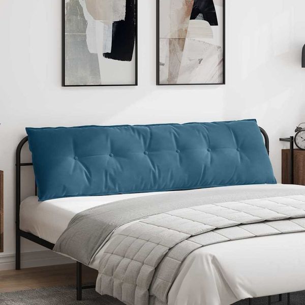 vidaXL Rückenkissen Blau 180 x 50 cm Cordstoff 42014932
