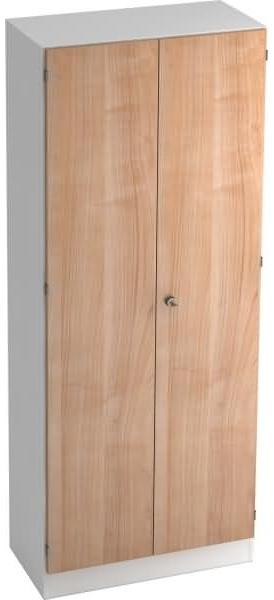 Garderobenschrank 5 Ordnerhöhen, SG Weiß / Nussbaum Bild 2