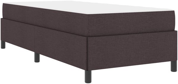 vidaXL Boxspringbett mit Matratze Dunkelbraun 90 x 190 cm Stoff 3398825 Bild 4
