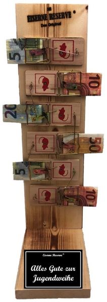 Eiserne Reserve® Geschenkbox Alles Gute zur Jugendweihe - Eiserne Reserve - Mausefalle Premium Geld