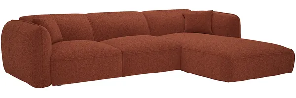 Vente-unique - CAMILIO Sofa Stoff Rot - B 165 cm x H 74 cm x L 272 cm